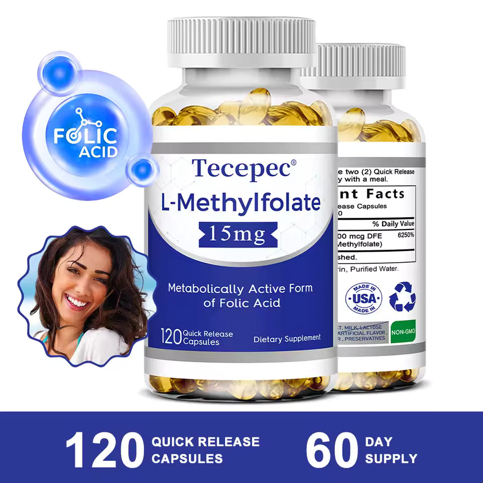 5-MTHF Methylfolate 15mg — Active Folate Your Body Actually Absorbs