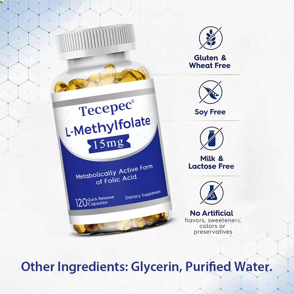 5-MTHF Methylfolate 15mg — Active Folate Your Body Actually Absorbs