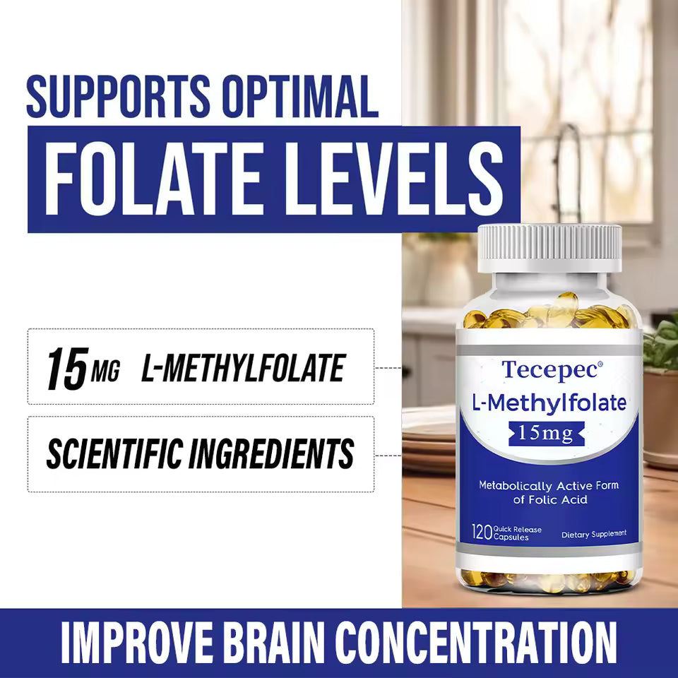 5-MTHF Methylfolate 15mg — Active Folate Your Body Actually Absorbs